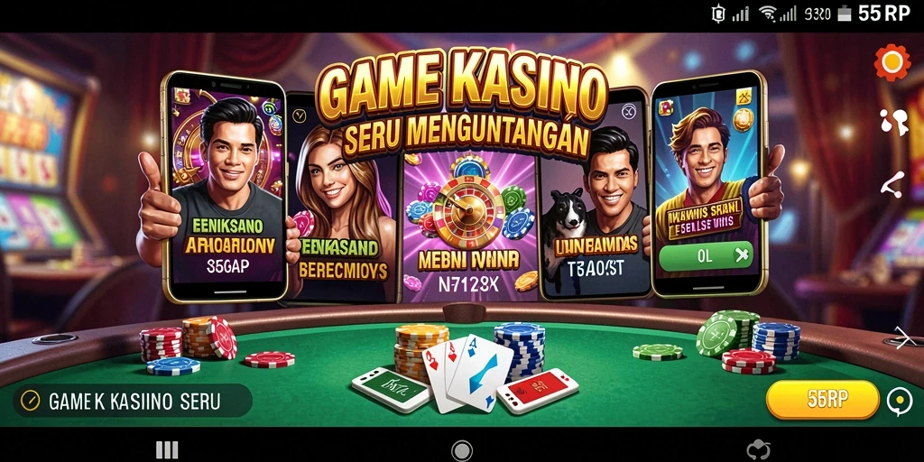 Screenshot gameplay menarik 55RP yang menunjukkan keseruan bermain Kasino.