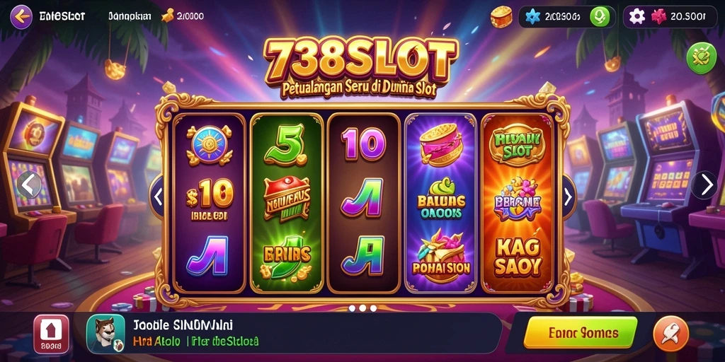 Screenshot gameplay menampilkan aksi seru di 738SLOT.