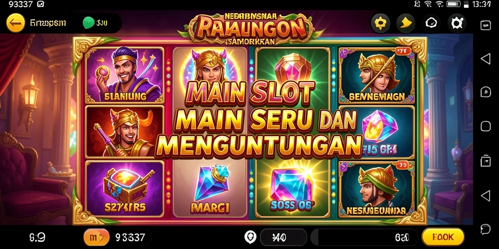 Screenshot utama menampilkan gameplay Slot yang mendebarkan.