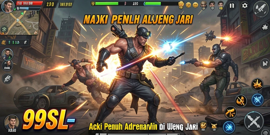 Screenshot gameplay 99SL yang penuh aksi mendebarkan.