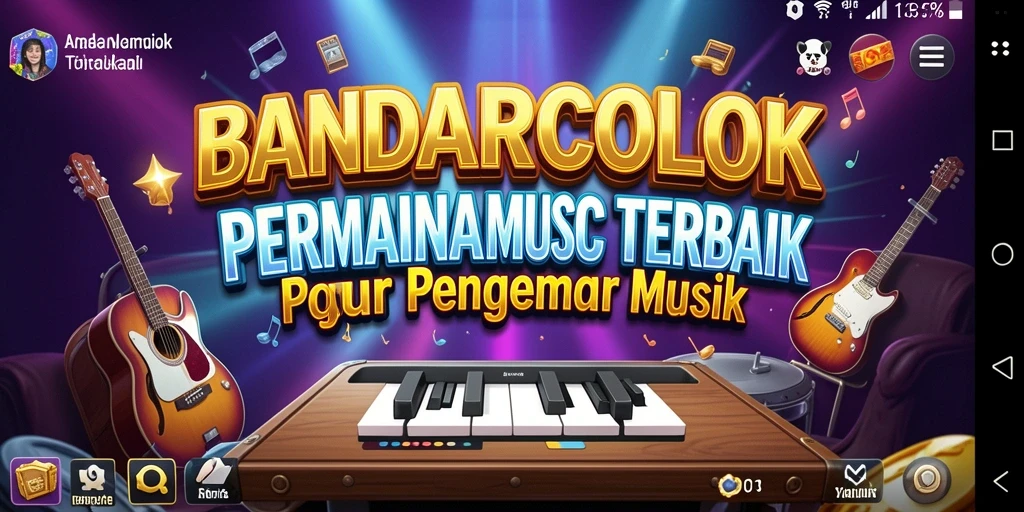 Screenshot pengalaman bermain BANDARCOLOK menampilkan keseruannya dalam permainan musik.