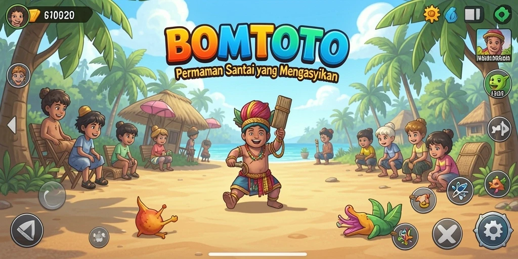 Gameplay BOMTOTO yang menyenangkan dan penuh warna.