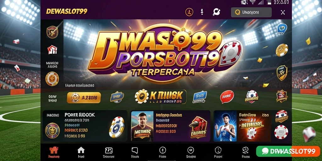Tampilan permainan sportsbook di DEWASLOT99 yang menarik.