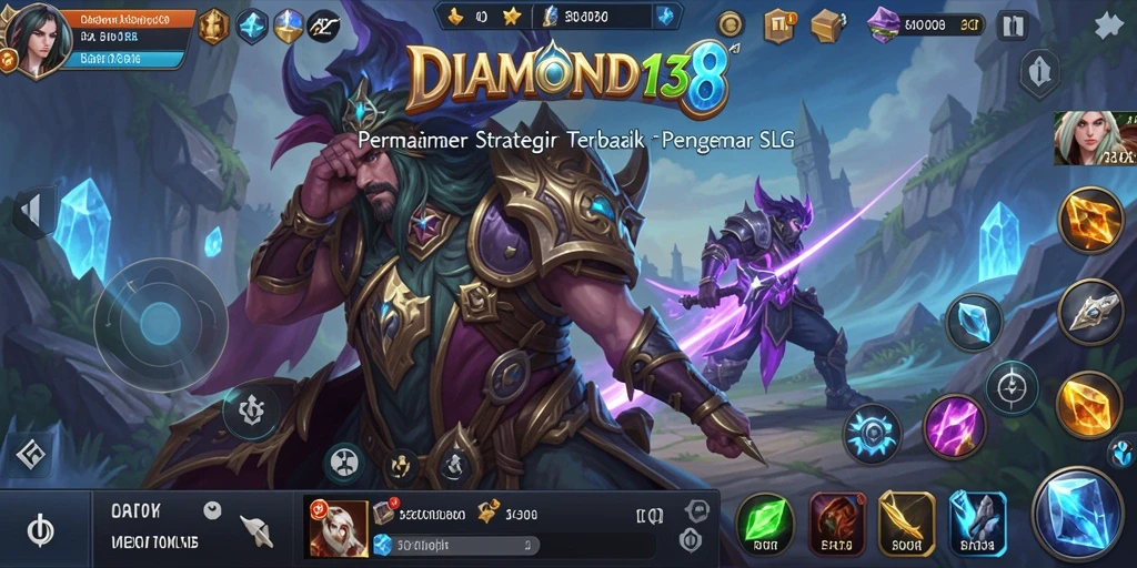 Screenshot gameplay DIAMOND138 menampilkan pertarungan dan pengelolaan sumber daya yang mendalam.
