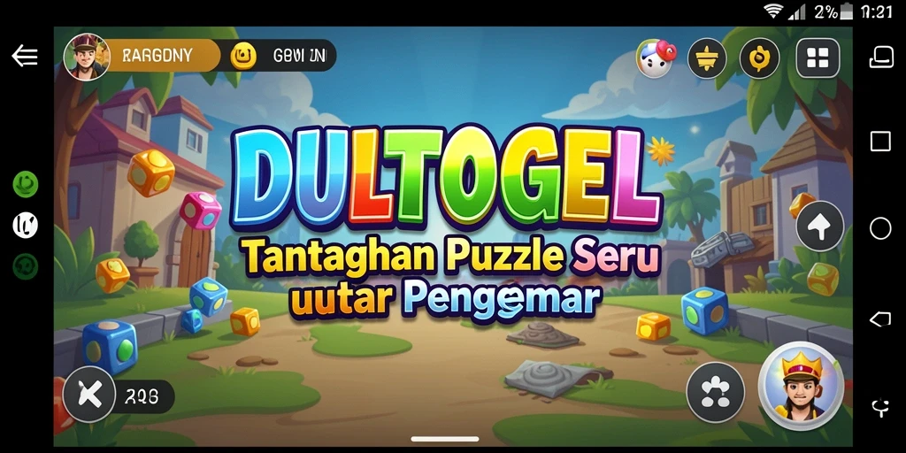 Screenshot menampilkan gameplay seru dalam DULTOGEL yang penuh dengan teka-teki.