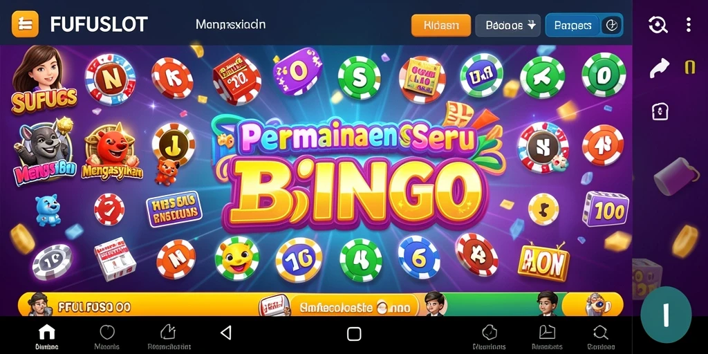 Tampilan gameplay seru FUFUSLOT dengan banyak pemain Bingo.