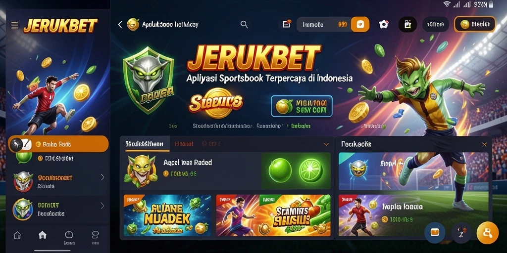 Tampilan gameplay menarik dari aplikasi Sportsbook JERUKBET.