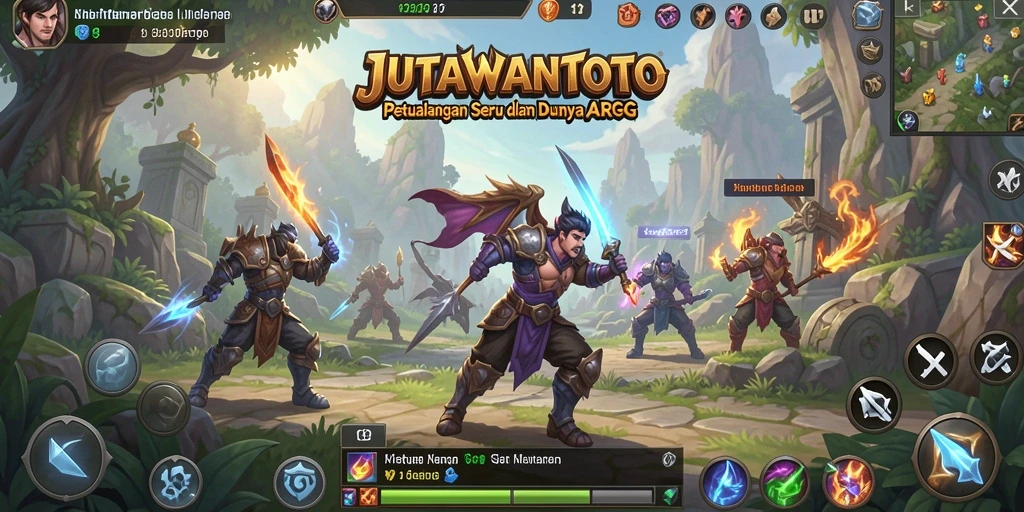 Gameplay seru JUTAWANTOTO yang mengajak pemain menjelajahi dunia fantasi.