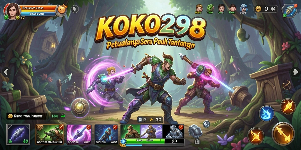 Screenshot gameplay KOKO288 menampilkan aksi petualangan yang mendebarkan.