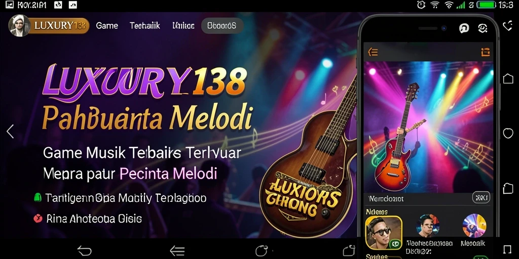 Tampilan menarik dari gameplay LUXURY138 saat memainkan musik favorit.