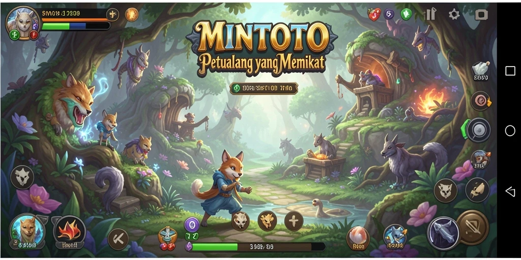 Tampilan gameplay menakjubkan dalam MINTOTO yang menampilkan petualangan seru.
