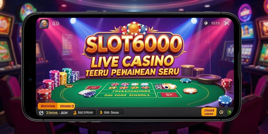 Tampilan gameplay Live Casino yang mendebarkan dan interaktif.