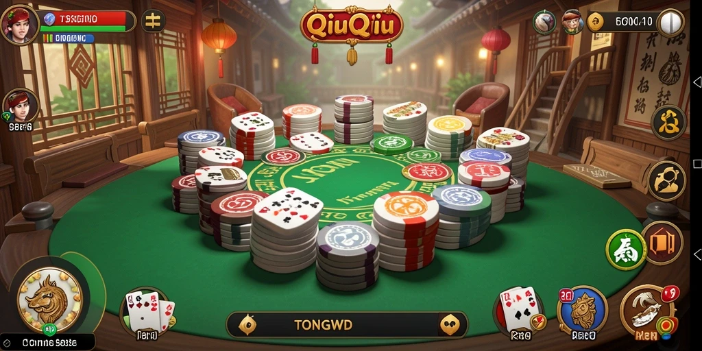 Tampilan gameplay QiuQiu yang menarik dan seru.