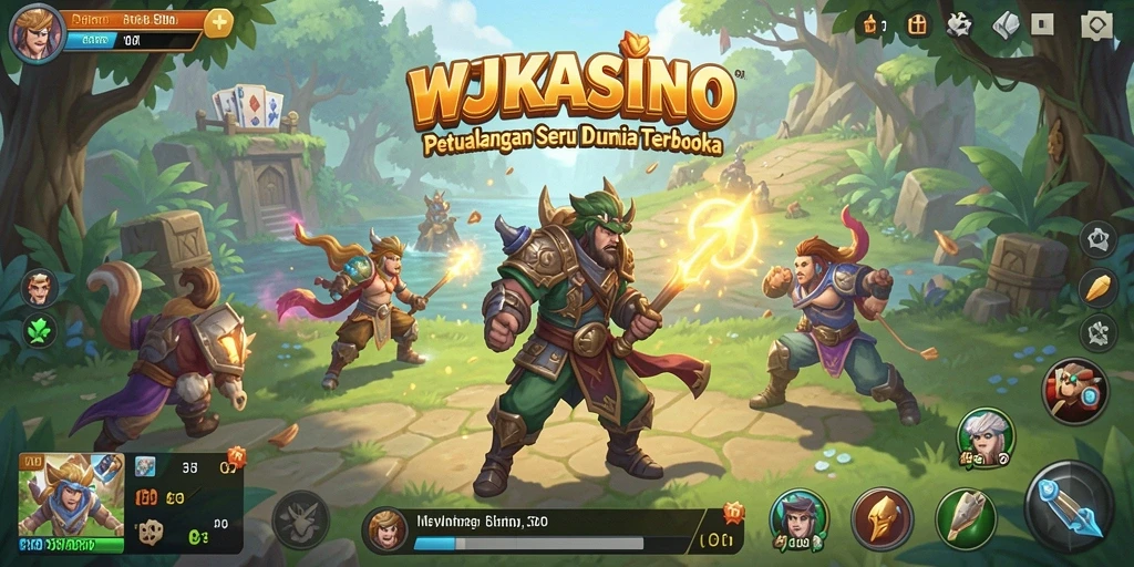 Screenshot gameplay WJKASINO menampilkan aksi seru di dunia terbuka.