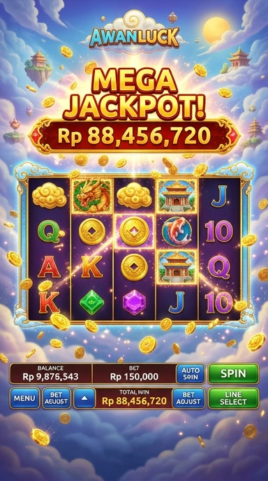 Tampilan aplikasi awanluck yang memudahkan pencarian aplikasi.
