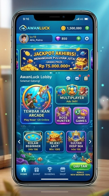 Gambaran koleksi aplikasi di awanluck yang beragam.